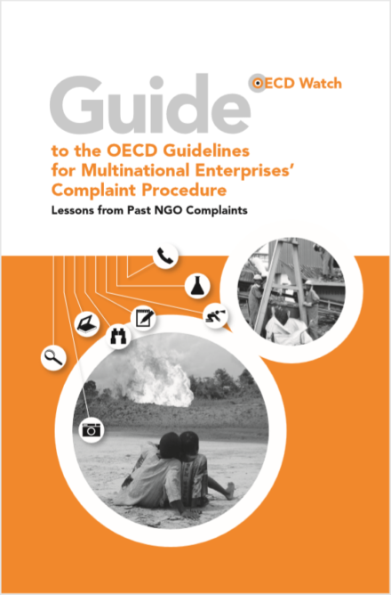 publication cover - Guide to the OECD guidelines for multinationals enterprises’ complaint procedure