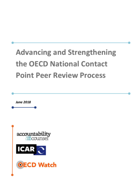 publication cover - Advancing and Strengthening the NCP peer review process